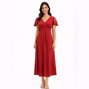 Vintage Jones New York Red Midi Dress